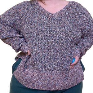 Maurices Multicolor Rainbow Sweater Size XXL